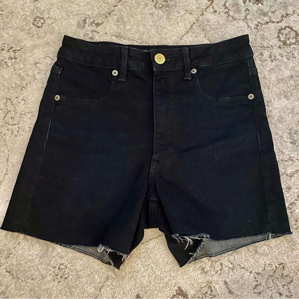 American Eagle Dark Denim Super Stretch Shorts Size 6
